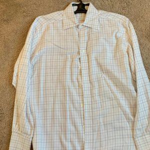 SAKS FIFTH AVENUE MENS DRESS SHIRT - MEDIUM